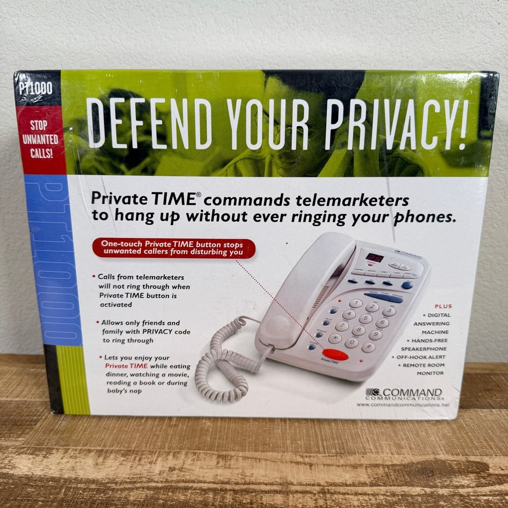 Command Communications Callโ Blocker Phone System Answering Machine PT1000 NEW